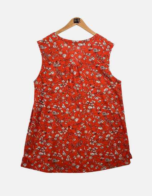 Orange floral big tank FM